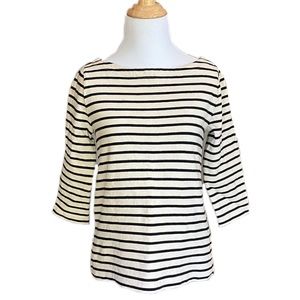 ANN TAYLOR LOFT striped knit top size S